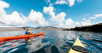 The kayaking fun and serenity