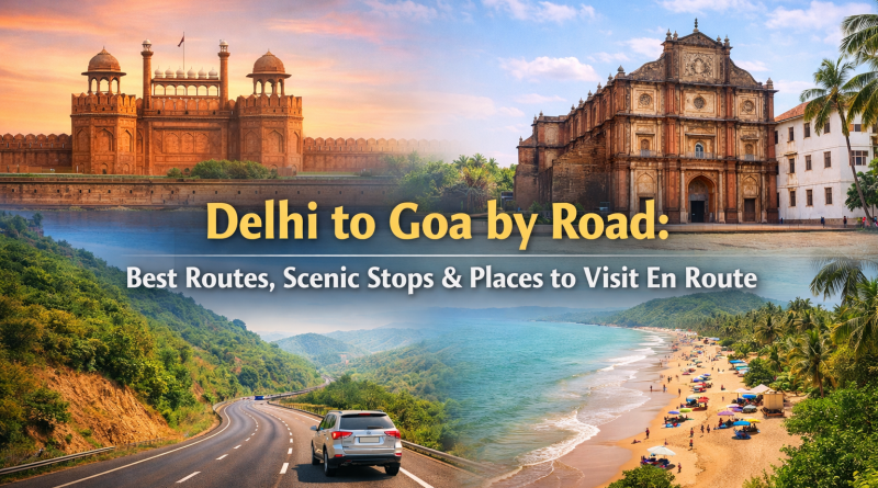 delhi to goa by road